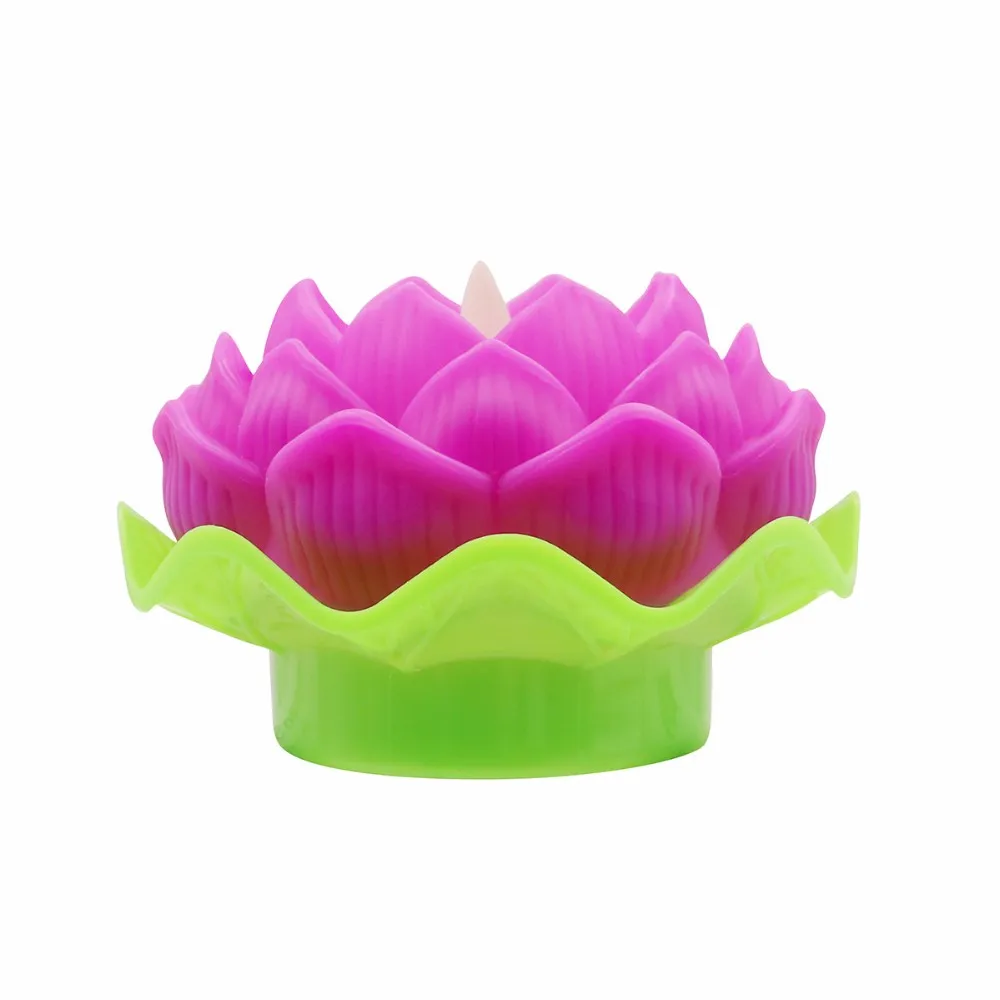 新到货莲花花形蜡烛灯为假日和家庭装饰