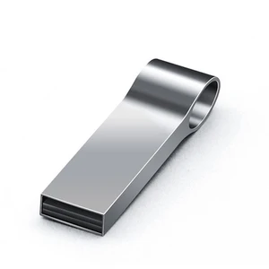 Sleek Ring Metal Stick USB Flash Drive Keychain