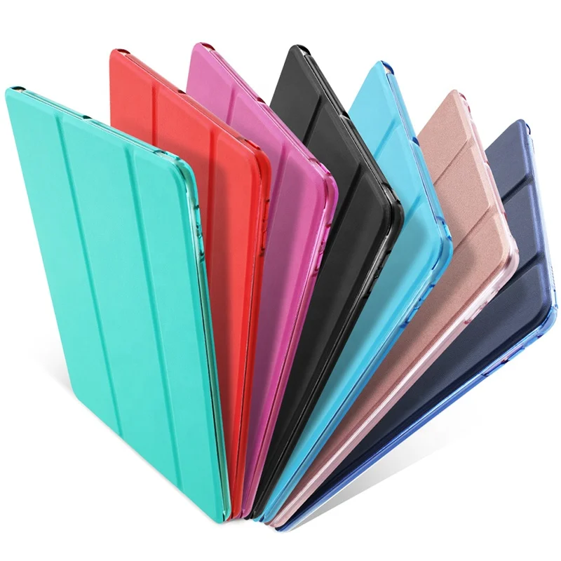 

Ultra Slim Lightweight Smart-shell Stand Cover with Translucent Case for iPad 9.7 2018/2017