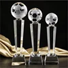 Creative Football Design Laser Engraving Strong Hard Award Medal Crystal Glass Ball Resin Trophy