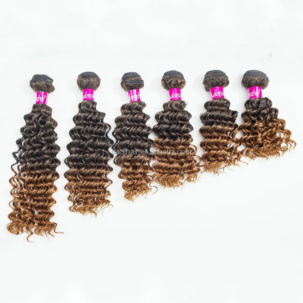 

wholesale ombre color 1b30 synthetic deep wave crochet twist braids hair weave,alibaba non-remy two tone colored Jerry curl hair, All colors are available