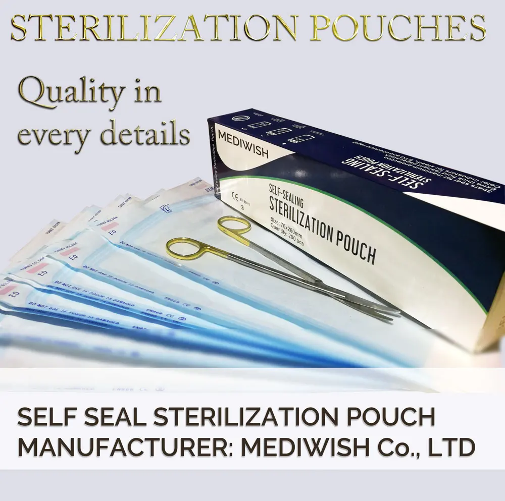 Medical Dezinfection Packing Medical Autoclave Pouches Self Sealing, self seal sterilization pouches suppliers