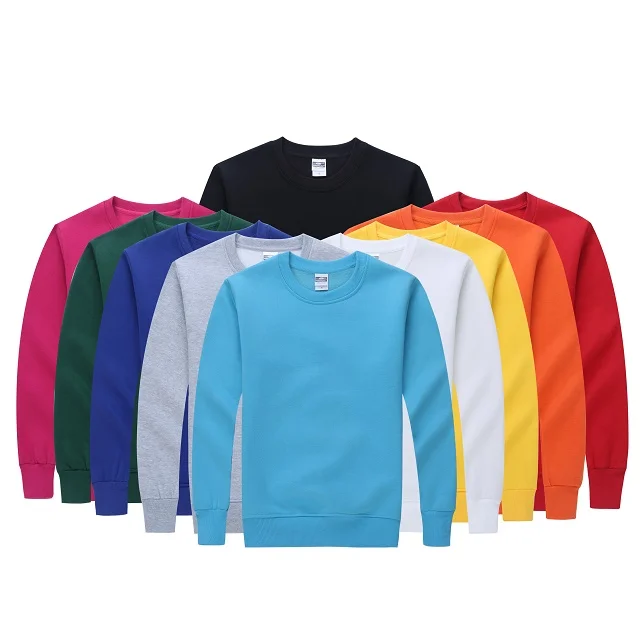 

Bulk Selling Zip Up Pullover Crew Neck Blank Sweatshirt Custom Printing, As image shows