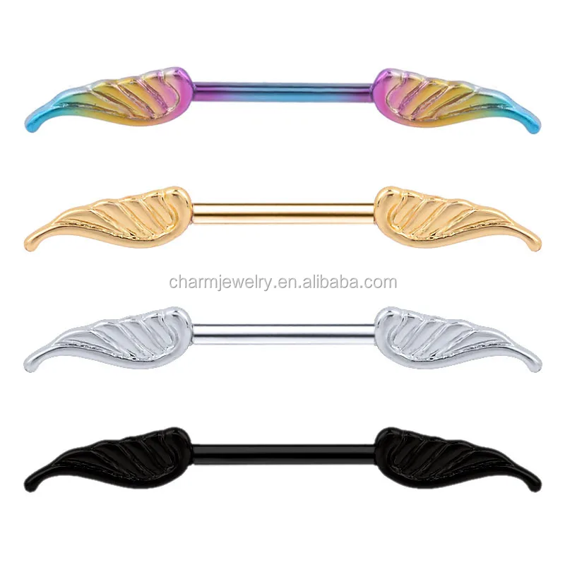 Fashion Body Piercing Jewelry Wing Nipple Rings CCSP-003