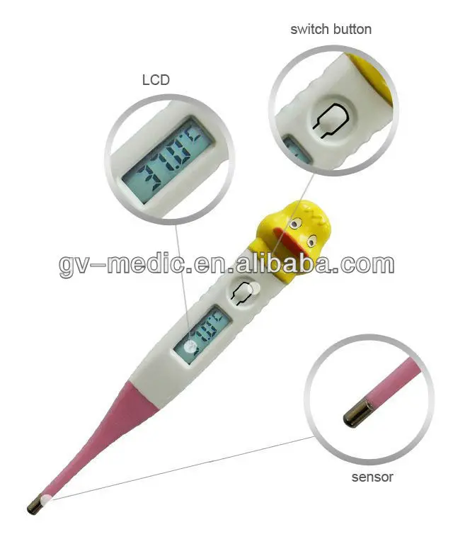 Cartoon Digital Thermometer