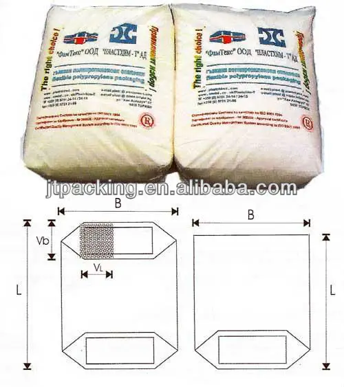 
50kg stand PP woven ad star Block bottom valve bag for cement ggbs slag with Kraft paper 