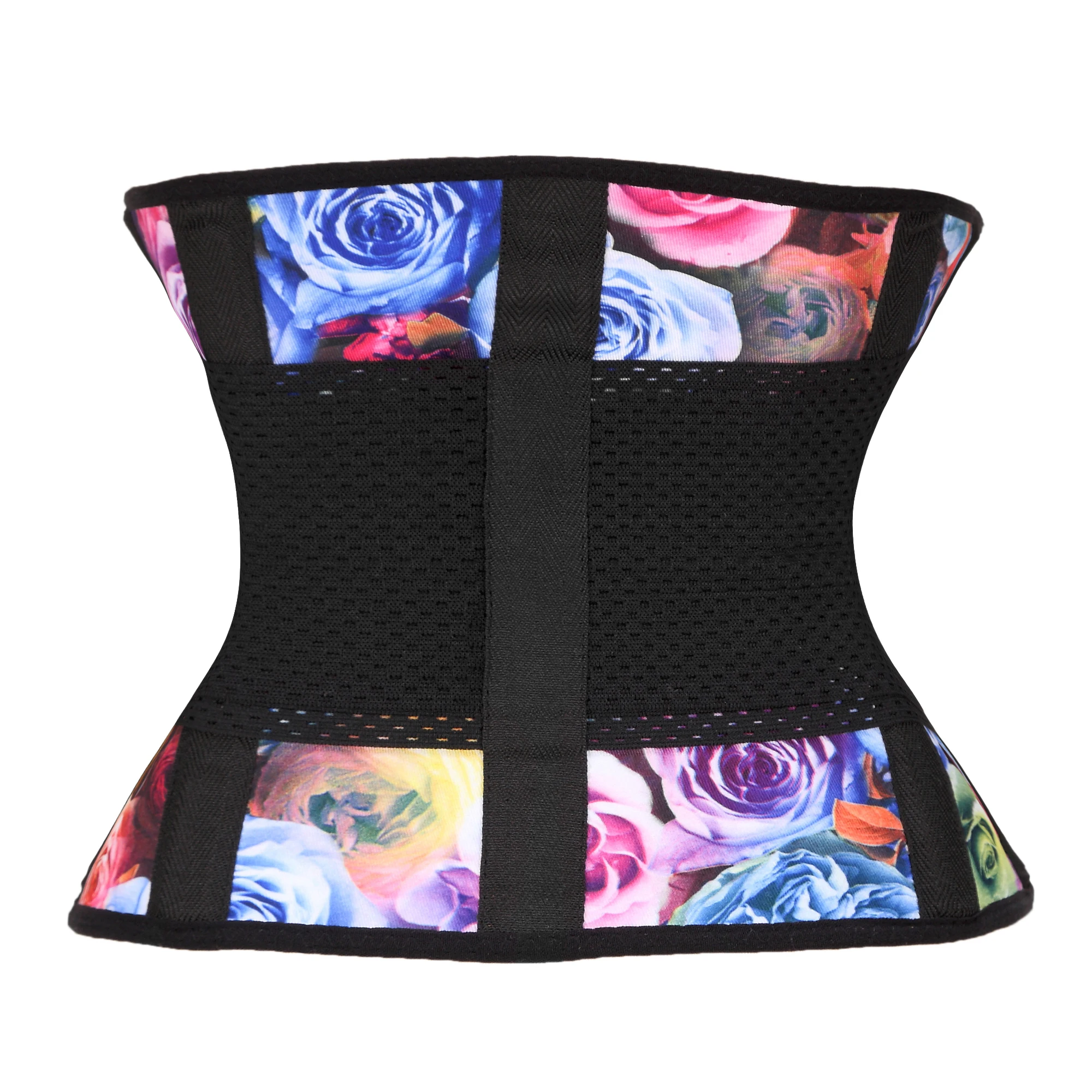 

MOQ 1PC Private label flower rose print workout waist trainer belts for women