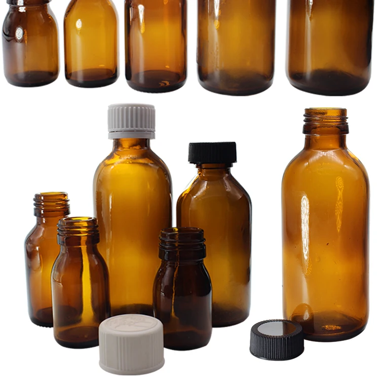 Amber Glass Borosilicate Feeding Grade Pill Small Pharmaceuticals ...