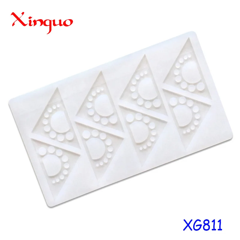 

811 STOCK silicone chocolate mould with 8 hole triangle shape, molds silicone fondant cake mold