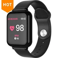 

Shenzhen wholesale Multi-function IP67 Waterproof Blood pressure Heart rate monitor with 180 mAh battery Smart Bracelet B57