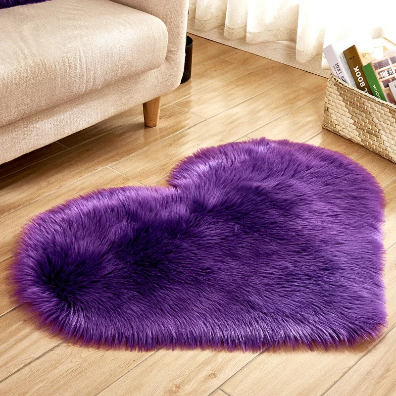 Oem Service Fake Fur Rugs Plush Faux Fur Rug Grey Sheepskin Synthetic ...