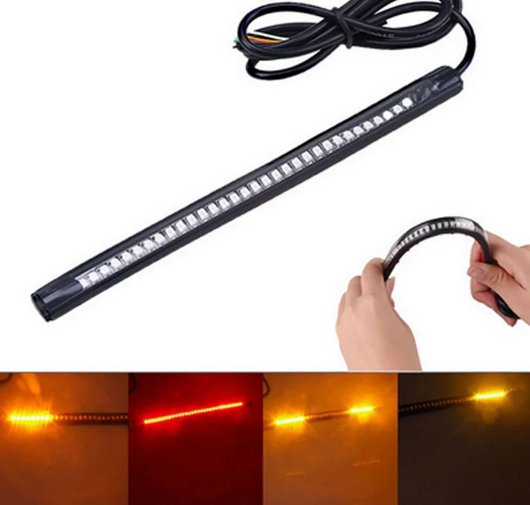 12v Flexible LED Motorcycle Tail light Assembly for universal motorcycle