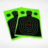 Splatterburst Targets 12 x 18 inch - Silhouette Reactive Shooting Target - Shots Burst Bright Fluorescent Green Upon Impact - G