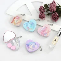

Good quality contact lens display case Heart Shape Contact Lens Case