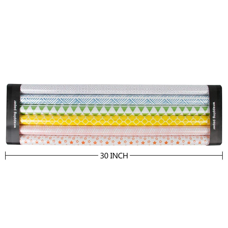 
Eco Friendly Customised Patterns Print Paper Roll Present Wrapping Paper 