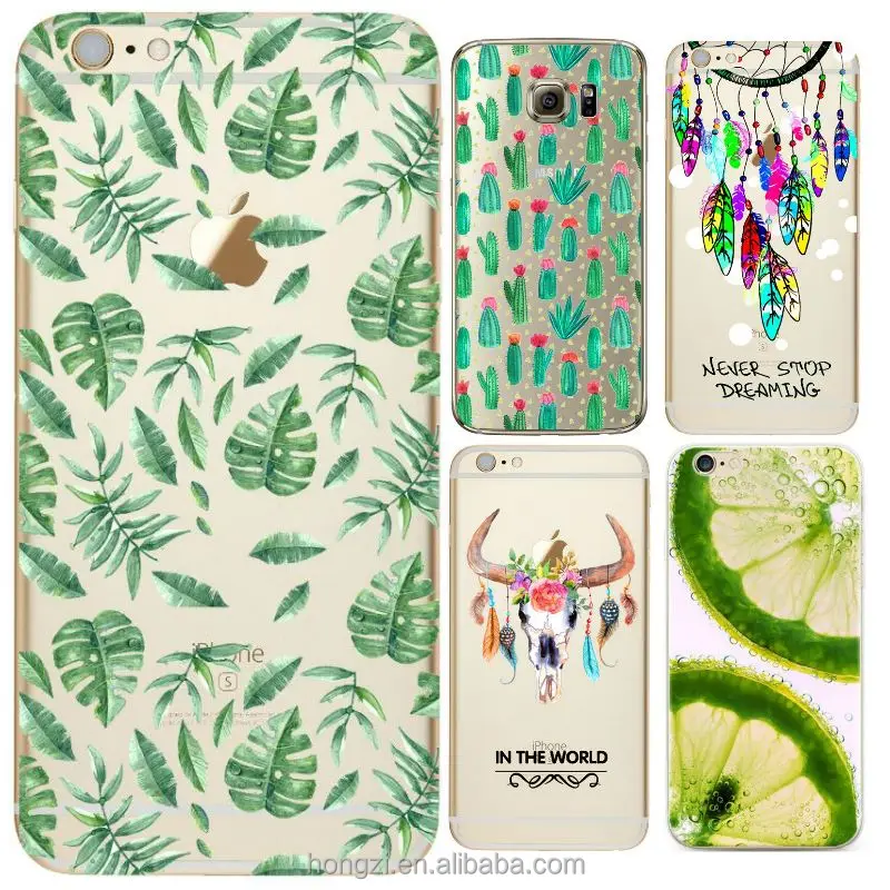 

Fruit Soft Silicone Transparent Thin Case Cover Coque For iPhone 7 5 5S SE 5C 6 6S 7 6 Plus 6S Phone Cases cover luxury Fundas