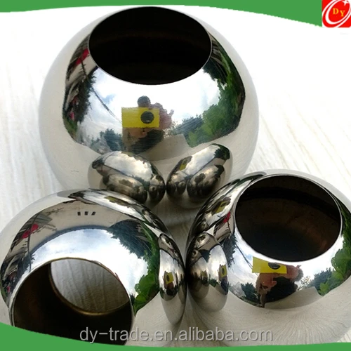 Type 304 Retail Polished 2" Stainless Steel Ball with Drilled Hole