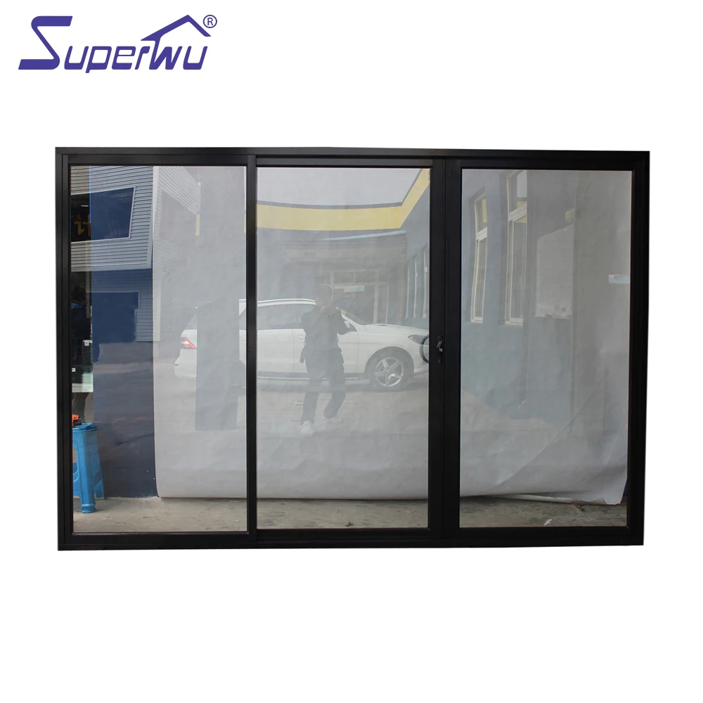 Shanghai Superwu china new design aluminum balcony auto sliding glass door