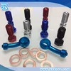 3/8-24UNF AN3 Aluminum Single double Banjo bolts m10*1 m10*1.25 Brake fittings adapter