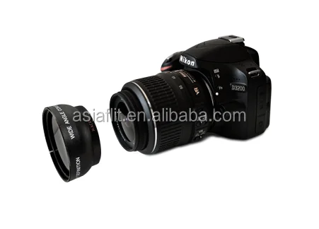 52mm 58mm 0.45x 0.43x wide angle lens with Macro camera additional lens with UV62MM 67MM