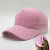 2018 Ponycap Messy Bun Baseball Cap Cotton Adjustable High Ponytail Mesh Trucker Cap Sun Hat Snapback