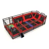 new design trampoline park equipment with foam pit climbing wall for sale