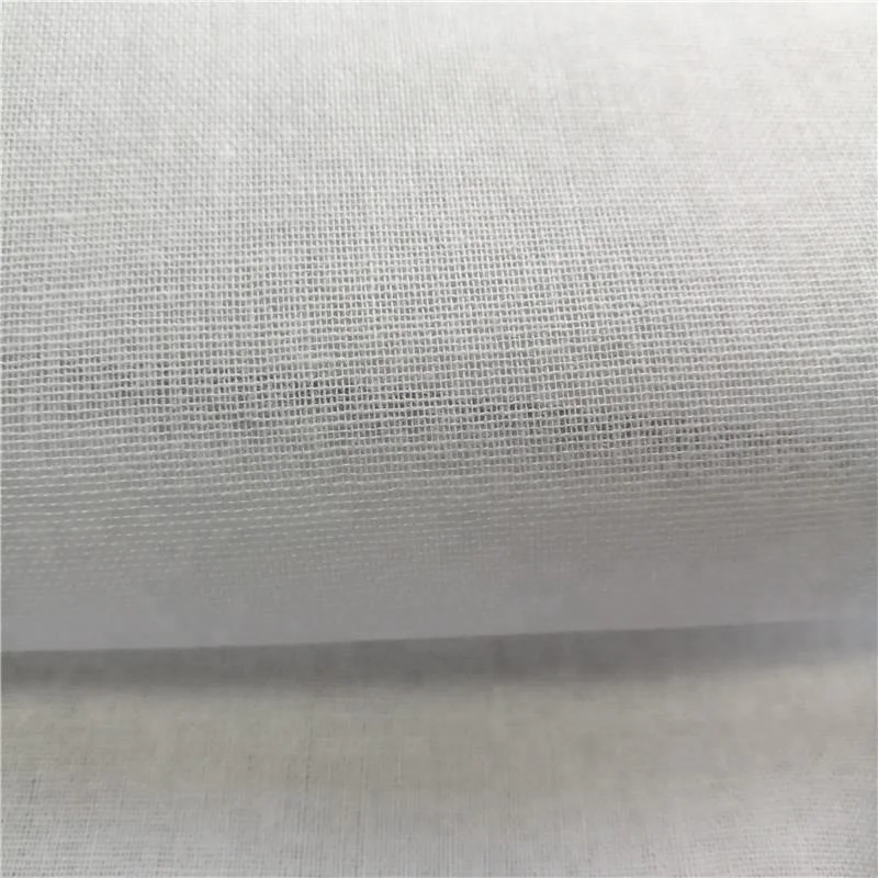 

100 Cotton shirt collar Water soluble fusing interlining fabric