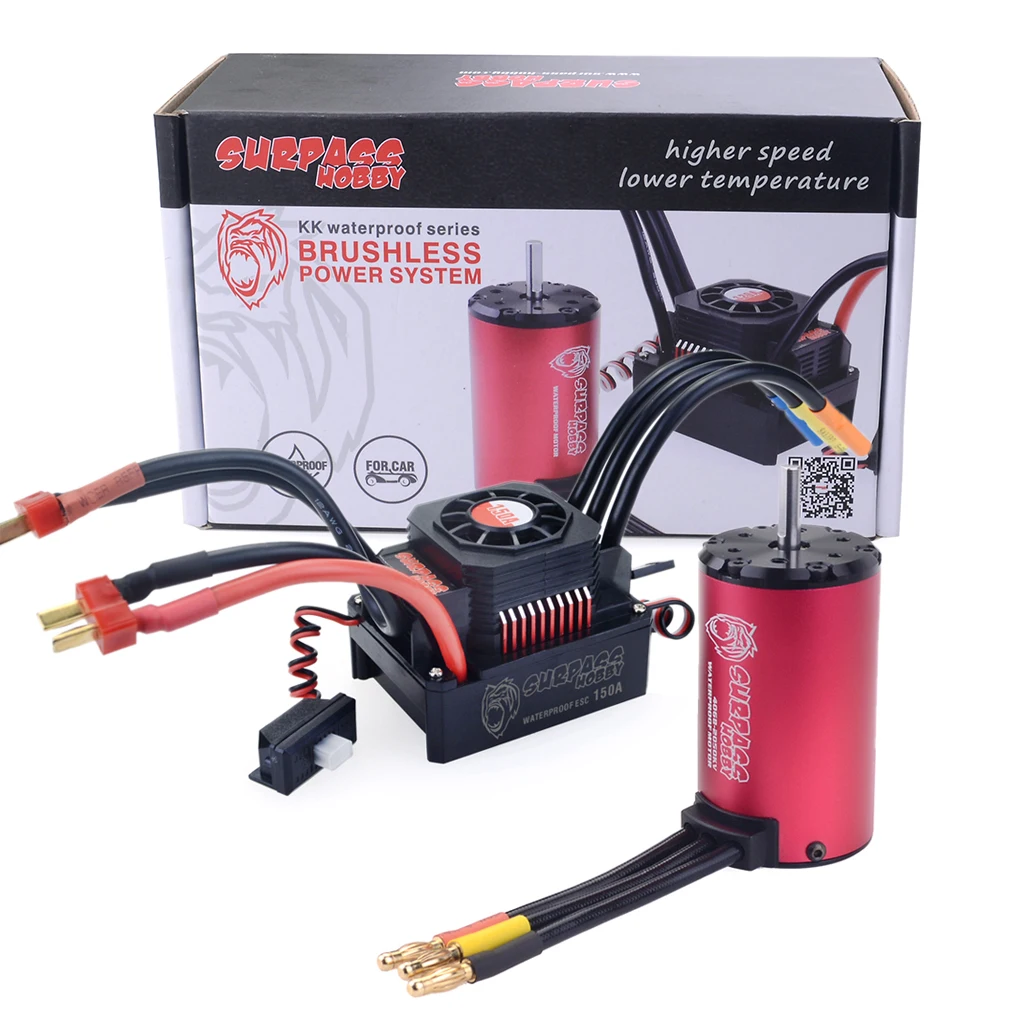 4076 Waterproof Brushless Motor 2800watts 150a Brushless Esc Small Dc Motor Combo Brushless Rc 4076 Waterproof Brushless Motor 2800watts 150a Brushless Esc Small Dc Motor Combo Brushless Rc