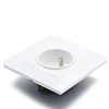 Wall Crystal Glass Panel Power Socket Plug Grounded, 16A EU Standard Electrical Outlet 86mm * 86mm