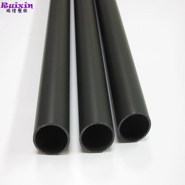 Black Pipe Od 20mm Id 15mm Customized Size Oem Plastic Tube High