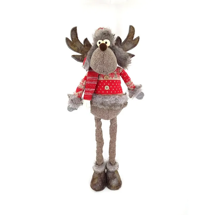 Reindeer Soft Plush Moose 27 Inch Standing Telescopic Legs Interior ...