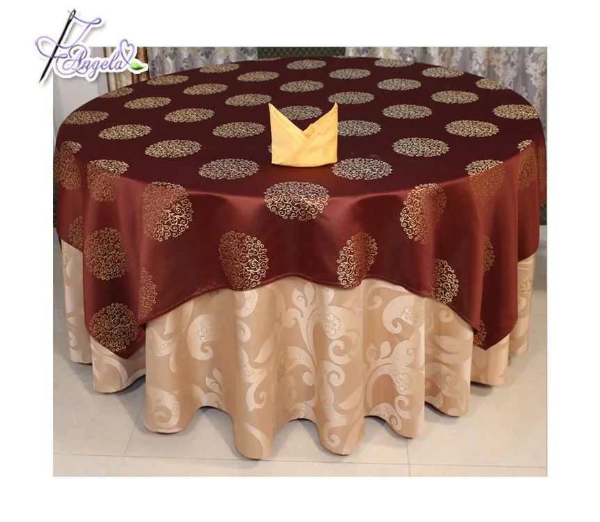 Damask Floral Jacquard Event Party Tablecloths in Various Colours Size Shapes