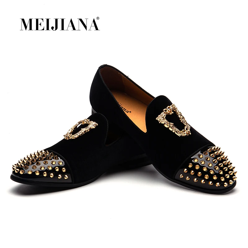 

MEIJIANA Nubuck Leather Customized Handmade Male Casual Shoes Slip on Wedding Shoes Luxury Fashion Men Loafers