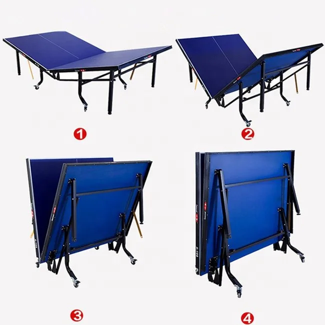 

China factory cheap price folding waterproof table tennis table, Blue