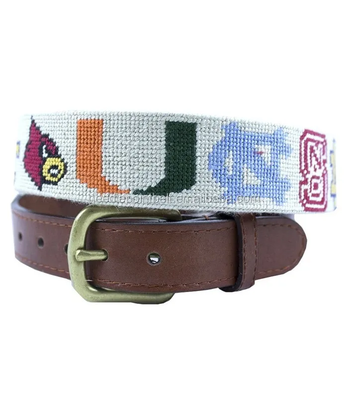 Custom Acc Needlepoint Belts In Stone Buy Custom Needlepoint Belts