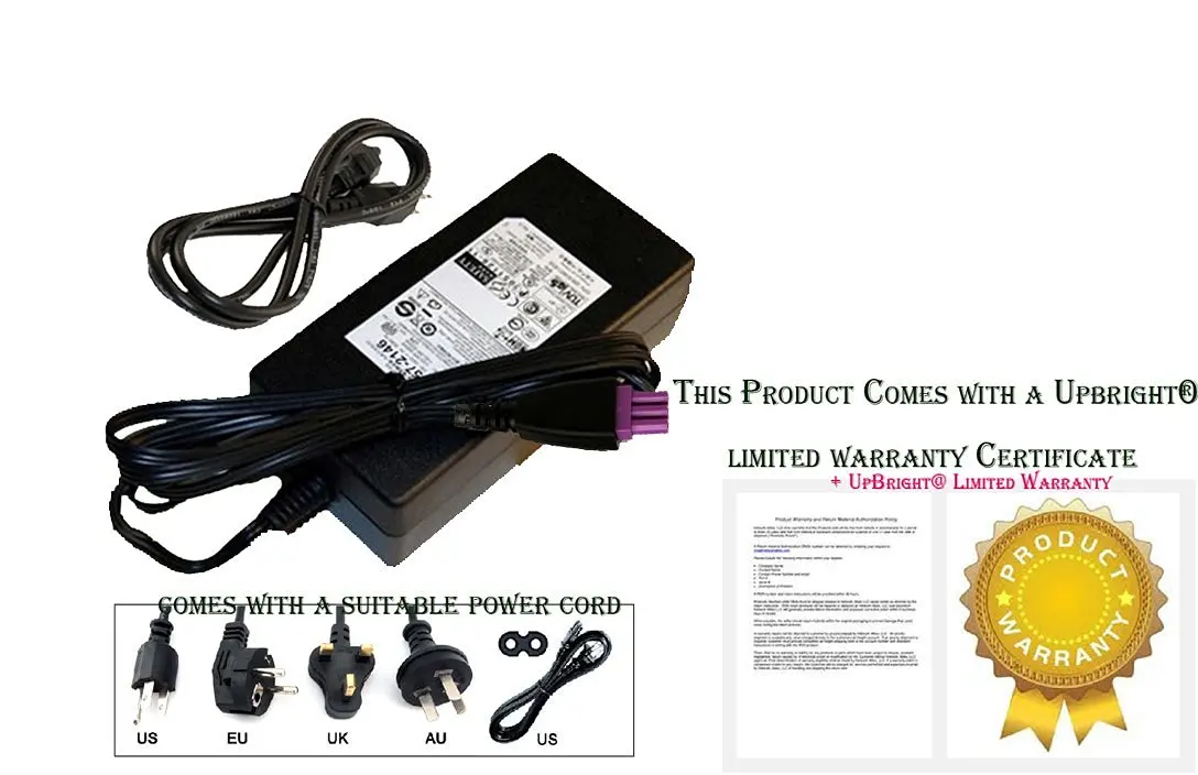 Note: This Item has Power Cord Cable ONLY. NOT AC Adapter Power Supply Whole Set. Accessory USA AC Power Cord Cable Plug for HP PhotoSmart 5510 e-All-in-One B111 Series eAIO Printer