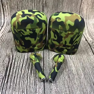 Cheap Stereo Wireless Headset i7s tws Mini Headphones with Camouflage Microphone Charging Case
