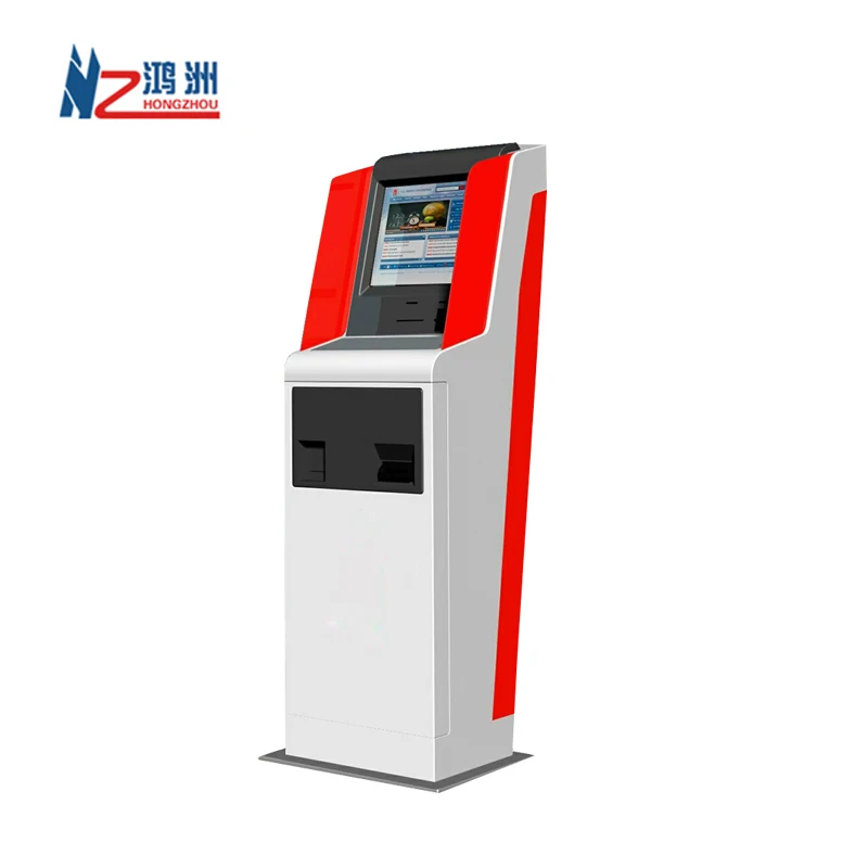 Cashless A4 laser printer bill payment kiosk china manufacturer