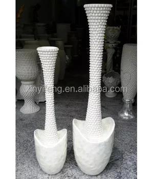 Wholesale Modern Long Neck Tall Floor Vase With Pearl For Hotel