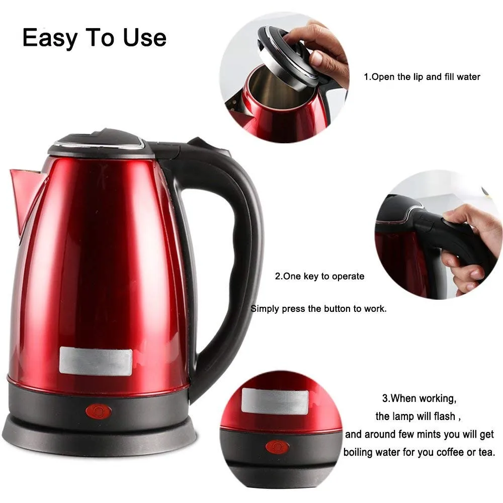 Fuwang 1.8l 1500w Large Capacity Cheap Classic Colorful Stainless Steel Electric Kettle Buy