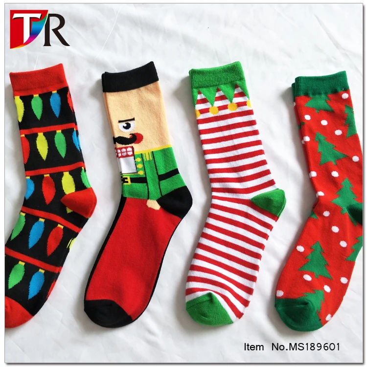 

2018 new santa claus cotton crew socks christmas gift socks for men, Multi colors