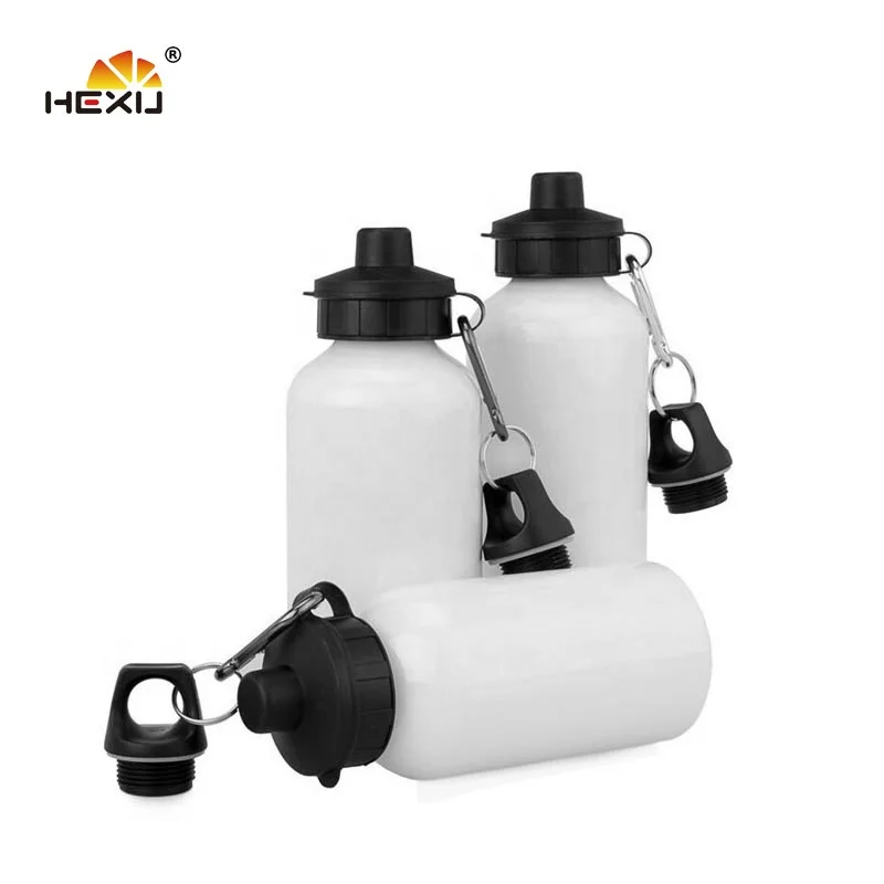 

wholesale outdoor sports Aluminum white 600ml water bottle