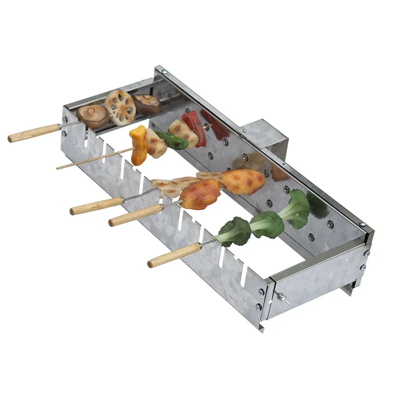 

Not limited to roasting needles Automatically flipping the shelf Adjusting the width Barbecue Grill Rolling skewers 5V, N/a