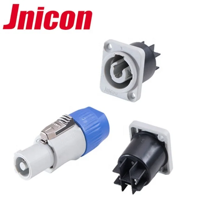 China Factory Waterproof IP65 2 3 4 Pin Powercon Power Connector Plug for Led Wall