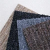 pvc backing polyester fabric door mat/ribbed door mat