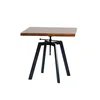 popular antique metal bar furniture adjustable industrial bar table