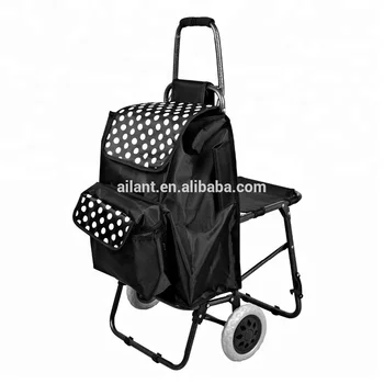 trolley bag with folding chair