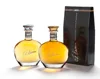Vertical Type Corrugated Paper Box with Gold Stamping For Single Wine Bottle Packaging