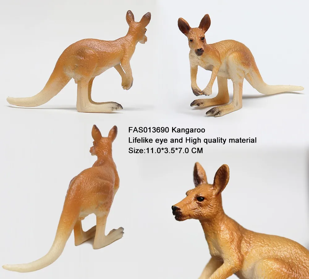 Bulk 3 Kinds Mixed Vivid Animal Model Plastic Kangaroo Toy Buy