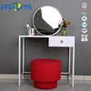 Dressing Table With Drawer Makeup Table French White Metal Dresser Design